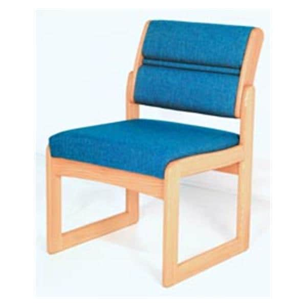 Dakota Wave Valley Guest Chair With Sled Base Standard Fabric Ea