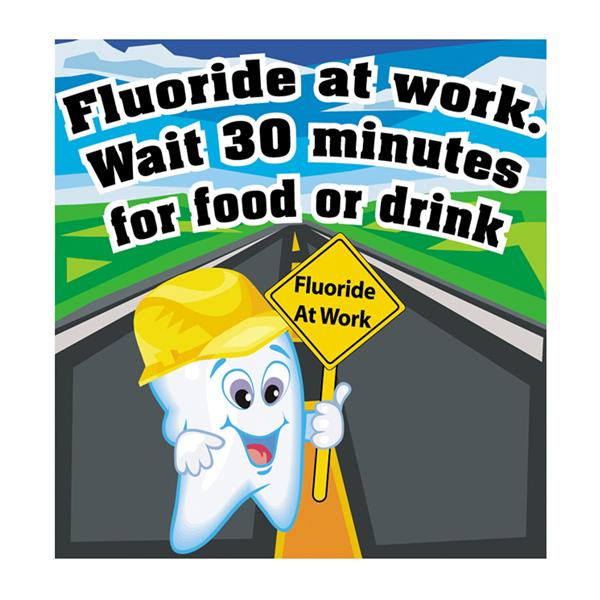 Stickers Fluoride at Work 100/Rl