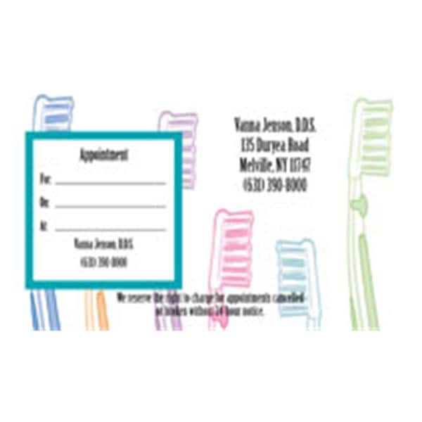 Peel N Stick Appointment Card Brushes Graph 500/Bx