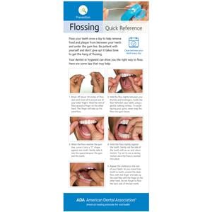 Quick Reference Card 2-Sided Flossing English 100/Pk