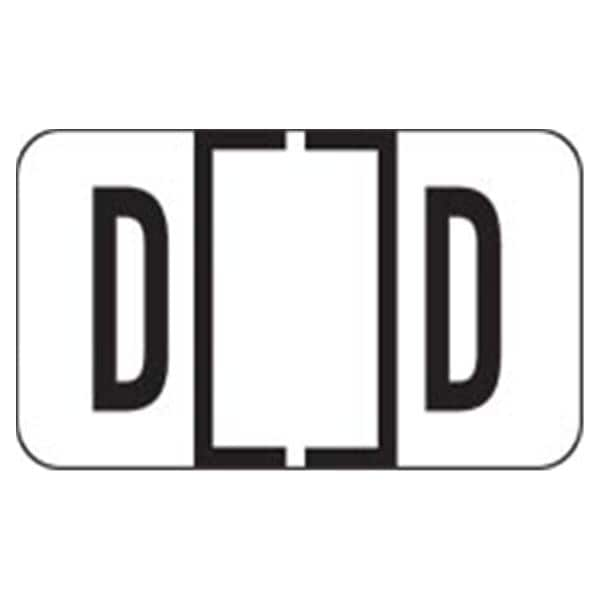 Jeter Compatible "D" Labels White 500/Rl