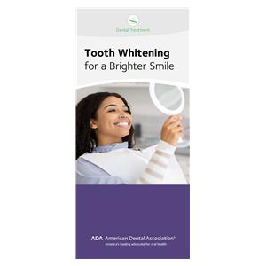 Brochure Tooth Whitening for a Better Smile 6 Panels English 50/Pk