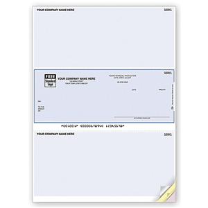 Laser Checks Imprinted 2-Part For Peachtree & MAS Compatible 250/PK