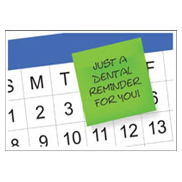 Imprinted Recall Cards Calendar Post-It 4 in x 6 in 250/Pk