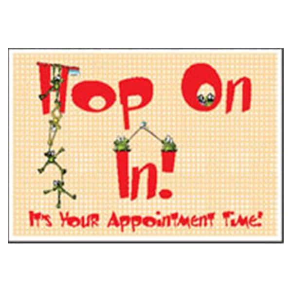 Imprinted Recall Cards Hop in Appointment Time 4 in x 6 in 250/Pk