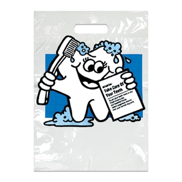 2-Color Bags Imprinted McTooth Says Small 7.5 in x 9 in 500/Pk