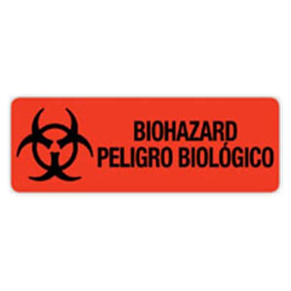 Label Biohazard Red Fluorescnt3Wx1H 500/Rl