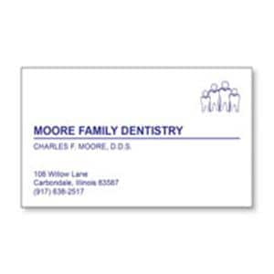 Watermarked Business Card Imprinted 1-Color 3.5 in x 2 in 500/Pk