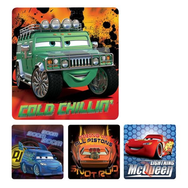 Stickers Cars Assorted 100/Rl
