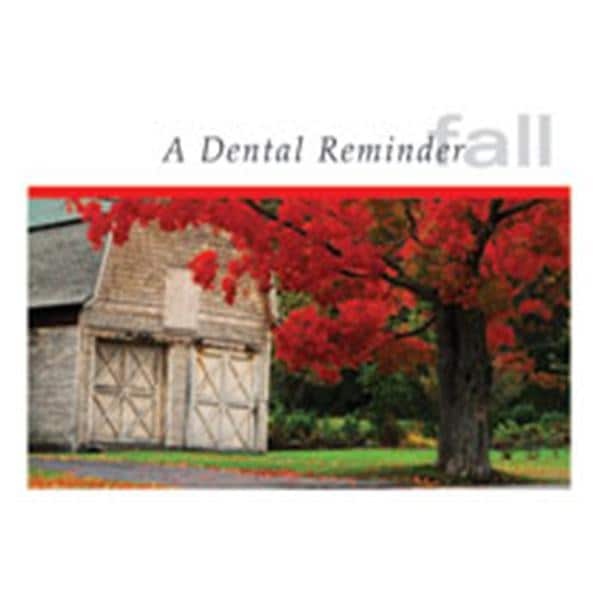 Imprinted Recall Cards Season Fall 4 in x 6 in 250/Pk