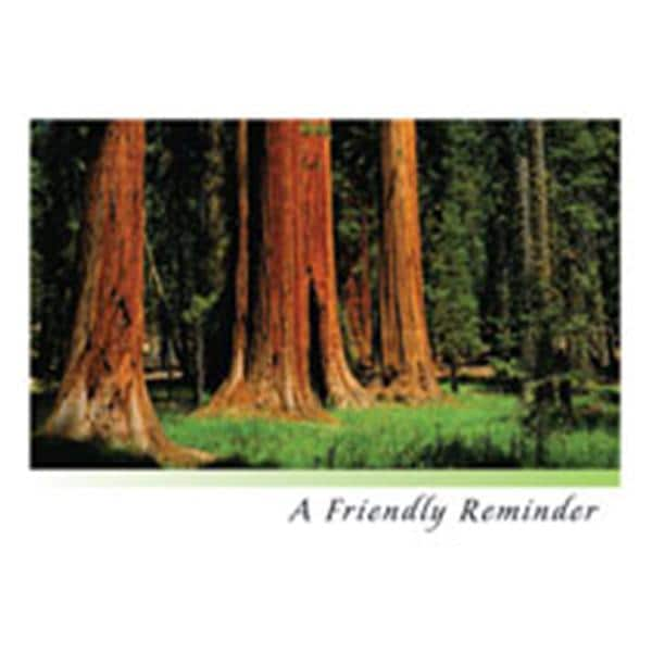 Imprinted Recall Cards Landmark Redwood 4 in x 6 in 250/Pk