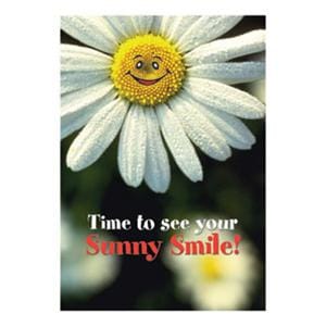 Imprinted Recall Cards Sunny Smile Face 4 in x 6 in 250/Pk
