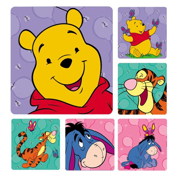 Stickers Pooh & Friends Assorted 100/Rl