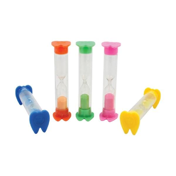 Brushing Timer 2 Minutes Tooth Shaped Assorted Colors 50/Pk