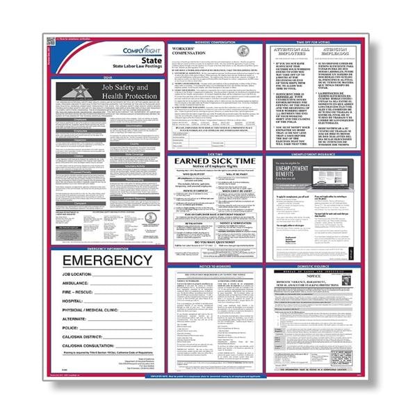 Poster State Labor Law Florida English 27 in x 39 in Ea