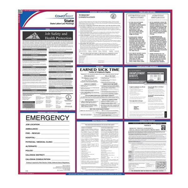 Poster State Labor Law Wyoming English 27 in x 39 in Ea