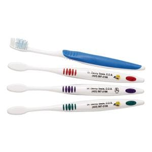 Acclean Imprinted Toothbrush 34 Tuft Soft / Compact Assorted 144/Bx