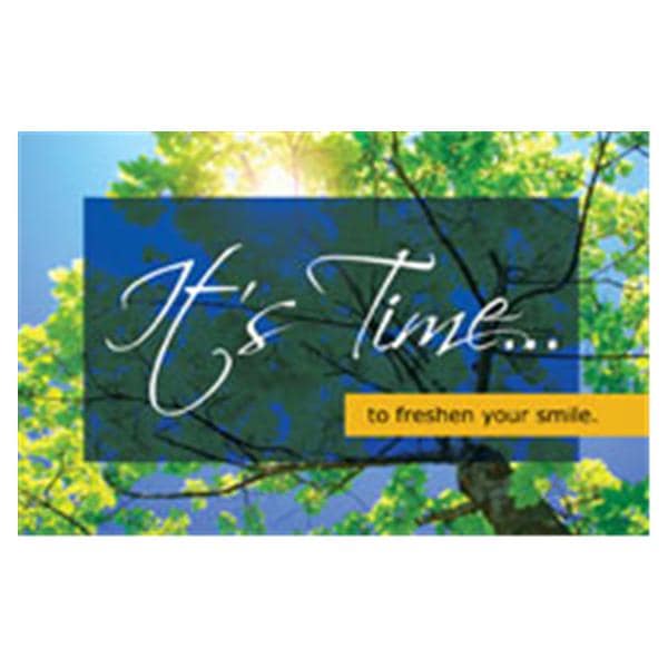 Imprinted Recall Cards Tree View Its Time 4 in x 6 in 250/Pk