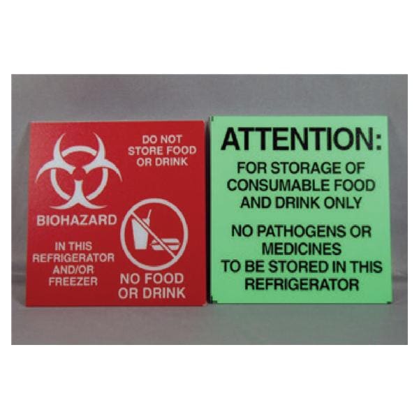 Magnet Biohazard Refrigerator4x4 Red Ea