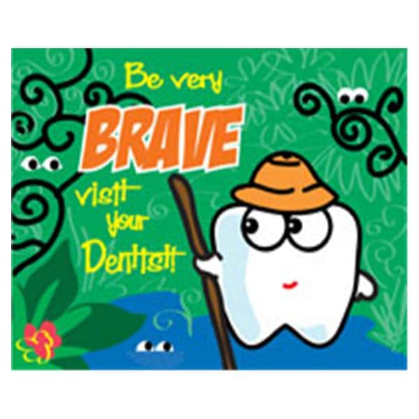 Imprinted Recall Cards Tooth Character Brave 4 in x 6 in 250/Pk