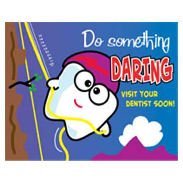 Imprinted Recall Cards Tooth Character Daring 4 in x 6 in 250/Pk