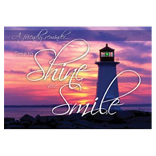 Imprinted Recall Cards Lighthouse Smile 4 in x 6 in 250/Pk