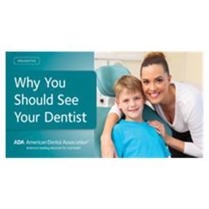 Brochure Why You Should See Your Dentist 6 Panels English 100/Pk