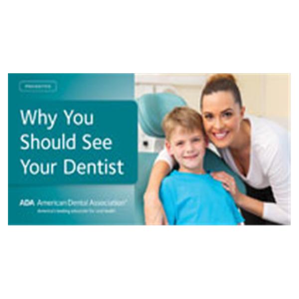 Brochure Why You Should See Your Dentist 6 Panels English 100/Pk