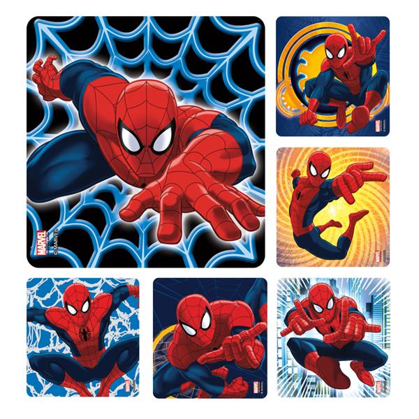 Stickers Spiderman Classic Assorted 100/Rl