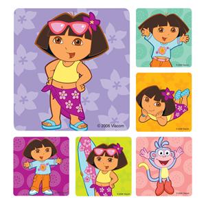 Stickers Dora the Explorer Pose Assorted 100/Rl