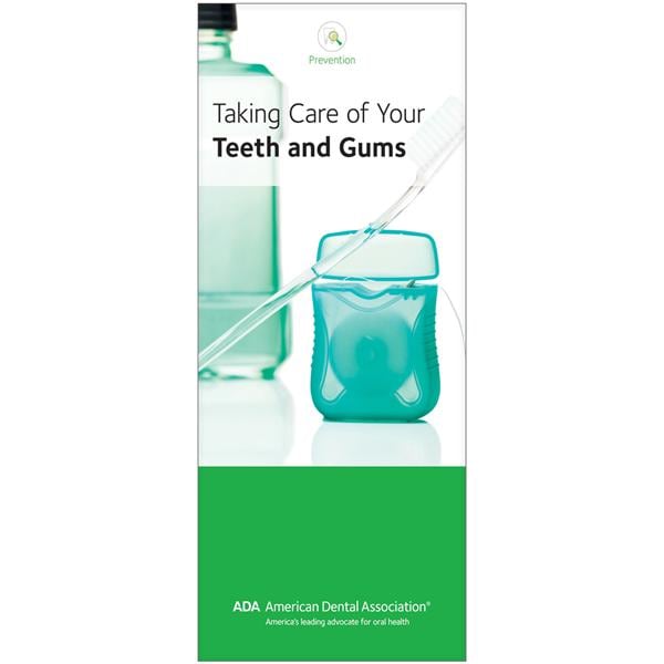 Brochure Taking Care of Your Teeth and Gums 8 Panels English 50/Pk