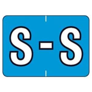 Sycom "S" End Tab Labels1"x1.5" 500/Rl