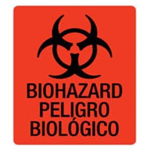 Label Biohazard Red Fluorescnt5Wx6H 5/Pk