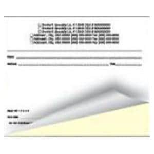 Regular Prescription Pads 2-Part Horizontal White With Canary Copy 10/Bx