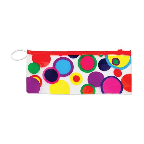 Scatter Print Zip Close Pouch Polka Dot 10 in x 4 in 144/Pk