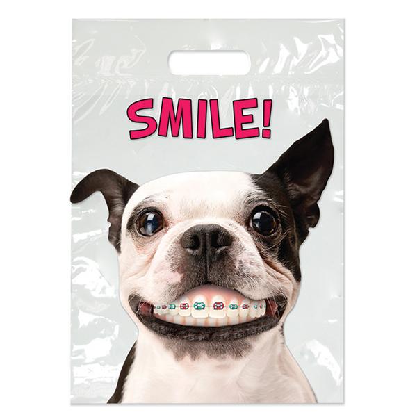 Full Color Bags Dog with Braces 9 in x 13 in 250/Pk