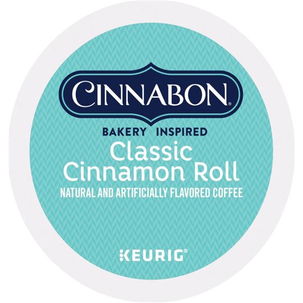 Cinnabon Coffee Cinnamon Roll K-cup 24/Bx