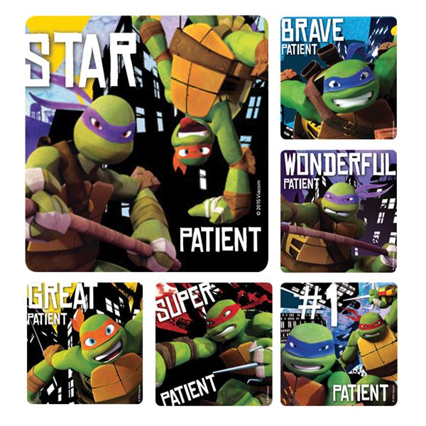 Stickers Teenage Mutant Ninja Turtles Patient Assorted 100/Rl