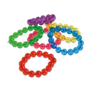 Bracelets Stretchy Bead Assorted Colors 36/Bg