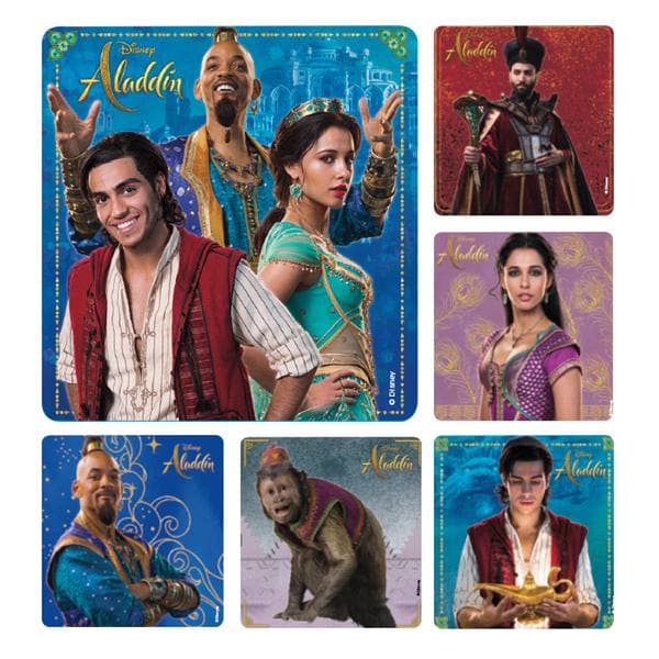 Stickers Disney Aladdin Live Assorted 100/Rl