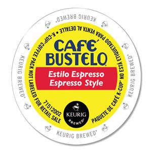 Café Bustelo Espresso Style K-Cups, 24/box 24/Bx