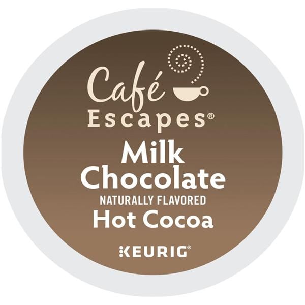 Cafe Escapes Milk Chocolate Hot Cocoa K-Cups, 24/box 24/Bx