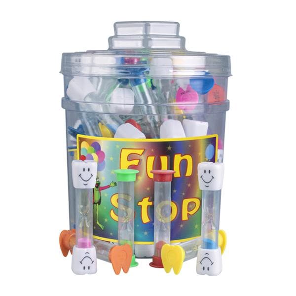 Canister Mix Brushing Timer Assorted 75/Pk