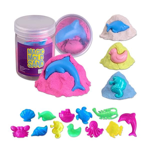 Toy Magic Molding Sand Assorted Colors 12/Pk