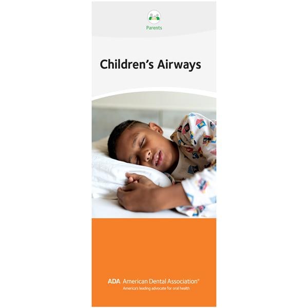 American Dental Association Brochure Children's Airways 6 Panels English 50/Pk