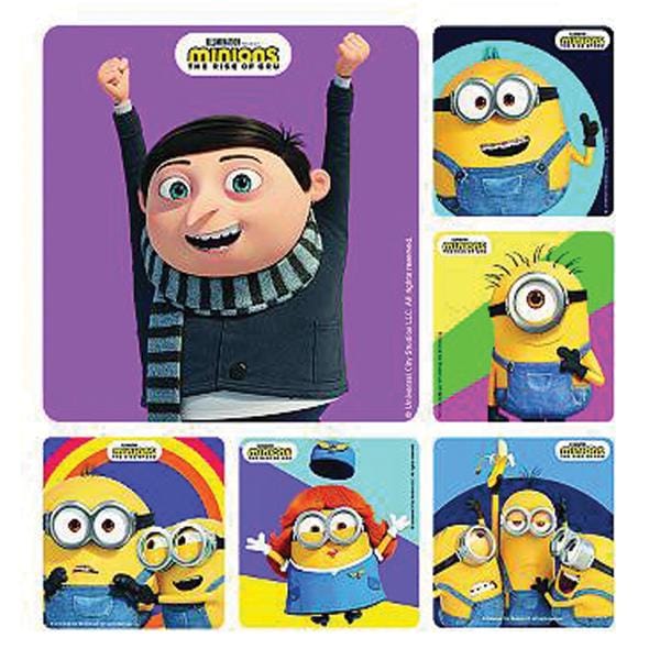 Stickers Minions Rise of Gru Assorted 100/Rl