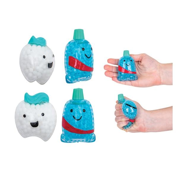 Toys Dental Squishy Characters Thermal Plastic Rubber Assorted 12/Pk