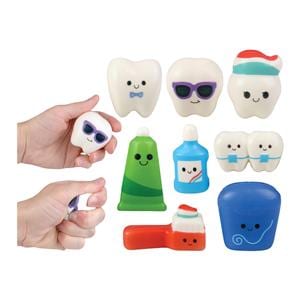 Baby Tooth Finder Toys Squishy Mini Dental Poly Urethane Assorted 50/Pk