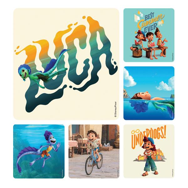 Disney Pixar Stickers Luca Assorted 100/Rl