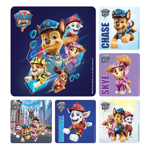 Nickelodeon Stickers PAW Patrol The Movie Assorted 100/Rl